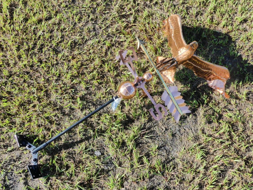 Metal Eagle Weather Vane DeMott Auction