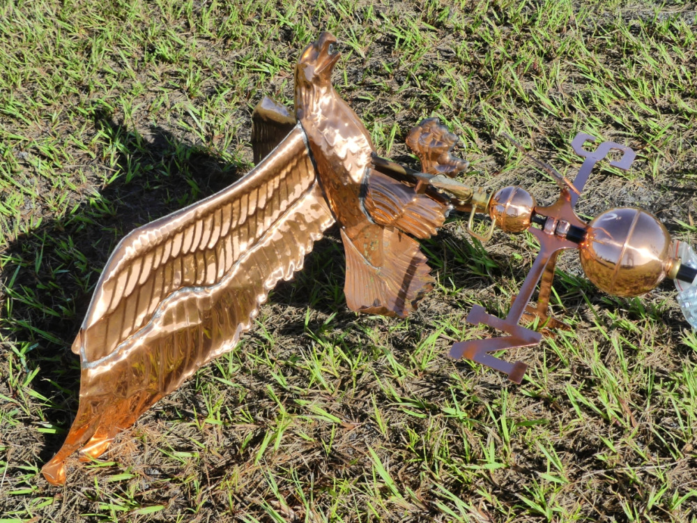 Metal Eagle Weather Vane DeMott Auction