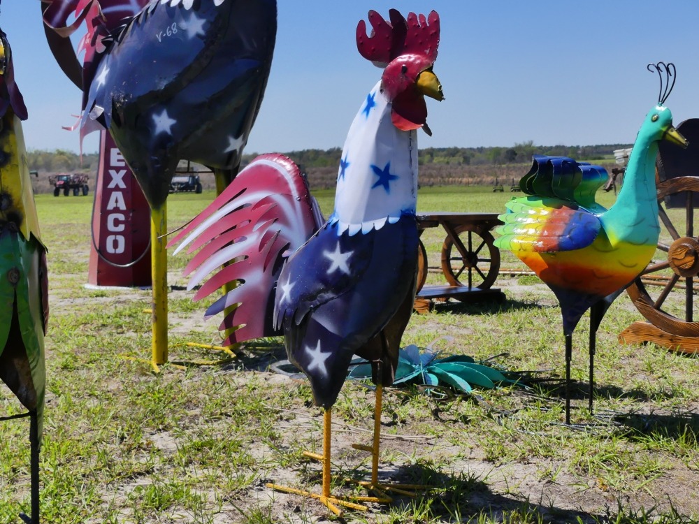 #2169 - Metal Rooster | DeMott Auction