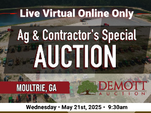 Ag & Contractor's Special Auction - Live Virtual Online Only