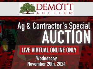 Ag & Contractor's Special - Live Virtual Online Only